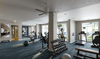 Resident equipped fitness center at Indigo West Palm Beach